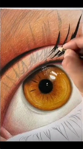 REALISTIC EYE 👁️ #1millionview #youtubeshorts #drawing #art #drawing #shorts #viral #trending