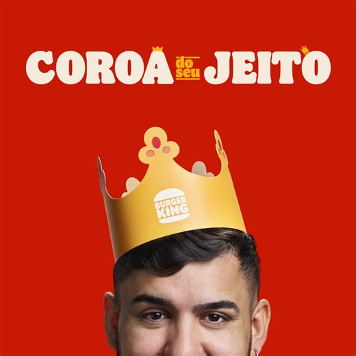 Durante décadas, o BK só teve um tipo de coroa. Mas por quê não trazer outras coroas para o nosso reino? Chegou a coleção Coroa do seu Jeito. Novos modelos de coroas para celebrar a beleza em todas as suas formas. 👑 O primeiro lote da coleção chegou inicialmente em Rio de Janeiro, Salvador e São Paulo. E já estamos trabalhando para que em breve as coroas cheguem em mais restaurantes pelo Brasil. Quer saber mais sobre o projeto? Acesse: burgerking.com.br/coroadoseujeito Edição limitada. Válido a