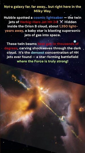 Cosmic Lightsaber Found! Hubble’s Star Wars Moment!
