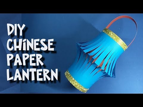 Diy how to make easy Chinese Paper Lantern craft for kids and beginner new year celebration