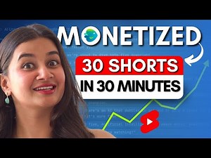 I Made 30 MONETIZABLE YouTube Shorts in 30 Min | AI Automation for a faceless YouTube channel