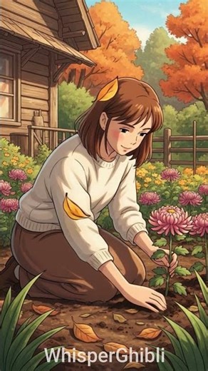 🍁 Cozy Autumn Escape — Forest Stroll, Warm Tea & Peaceful Cottage ASMR | Ghibli Inspired Fall Vibes