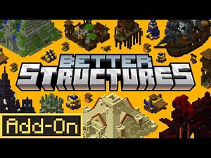 Better Structures add-on Bedrock Minecraft🏴‍☠️ Pirates, Grand Pyramids, & More