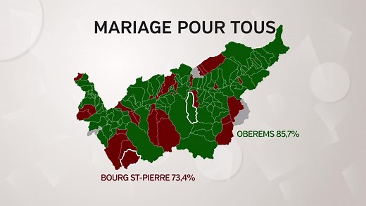 5.1K views · 59 reactions | La Suisse devient le 29e pays au monde à introduire le mariage civil pour tous. 64,1% des votants ont glissé un oui dans l'urne aujourd'hui. Le Valais est un peu plus timide sur cette modification du code civile, avec 55,5% de "oui". La réaction de deux conseillers nationaux valaisans : Jean-Luc Addor et Emmanuel Amoos | Canal9 | Facebook