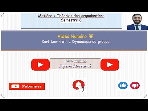 Vidéo 6 | Management des organisations (Théories) - Kurt Lewin et la Dynamique du groupe | بالدارجة