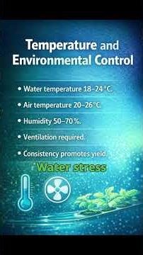 Temperature and Environmental Control in hydroponics #farming