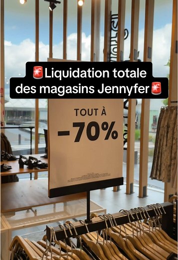 Liquidation totale des magasins Jennyfer à -70% !