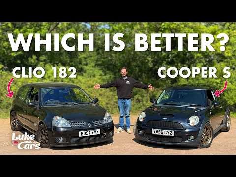Cheap Hot Hatch Battle! - Renault Clio 182 Vs Mini Cooper S R56 Review