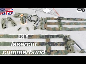 How to sew a lasercut skeletal cummerbund DIY/MYOG tutorial | Platecarrier Series Part 1