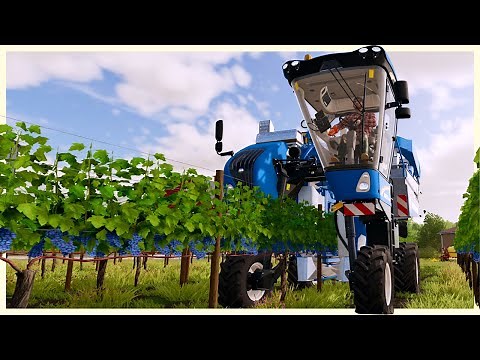 Building A Grape Vineyard From Scratch - Vineyard Farming & Grape Processing - Farming Simulator 22