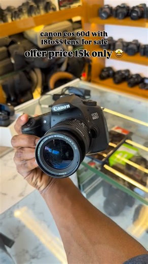 @tcr__cameras on Instagram: "canon eos 60d for sale offer price 15k only🤩"
