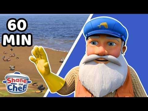 What Seafood Comes From the Ocean? 🌊🐟 | Shane the Chef Cooking Cartoons for Kids