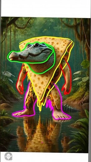 Quesadilla Crocodila - Italian Brainrot Drawing 252 #shorts #drawing #brainrot #anomali #art #draw