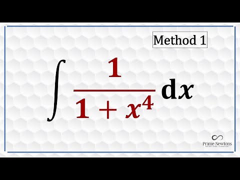 Integrate 1(1+x^4) using Method 1