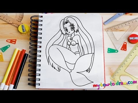 How to draw Seira - Anime Mermaid - Pichi Pichi Pitch Pure