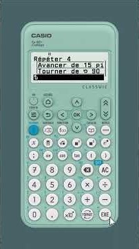 TUTO CASIO fx-92+ Collège : Menu ALGO, Carré & Rosace