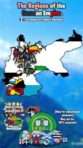 The regions of the German Empire.