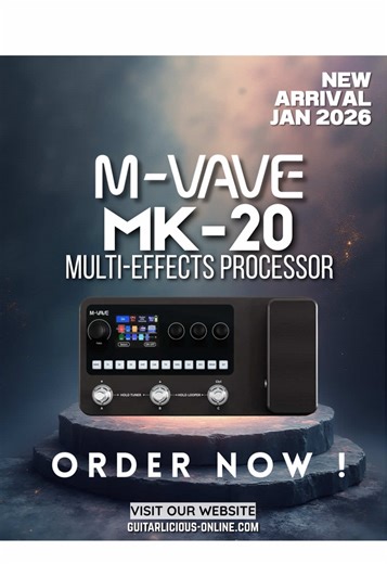 The M-VAVE MK-20 is that quiet overachiever — small on the pedalboard, huge on possibilities. Amp models, effects, looper, drums, even USB recording, all packed into one compact unit for guitar and bass. Simple to explore, easy to carry, and perfect for players who want options without the clutter. Website link: guitarlicious-online.com Facebook: https://www.facebook.com/guitarlicious.my/ IG: https://www.instagram.com/guitarlicious.my/ Tiktok: https://www.tiktok.com/@guitarlicious.my Available p