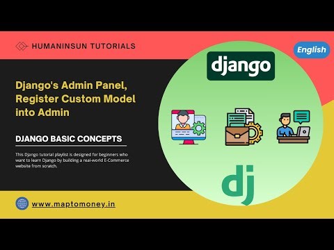 Django's Admin Panel, Register Custom Model into Admin | Django-Basic | Beginner | English Tutorial