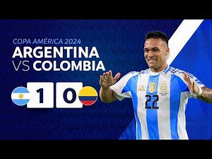 Partido completo de la final de la CONMEBOL Copa América 2024: Argentina 1 vs. 0 Colombia