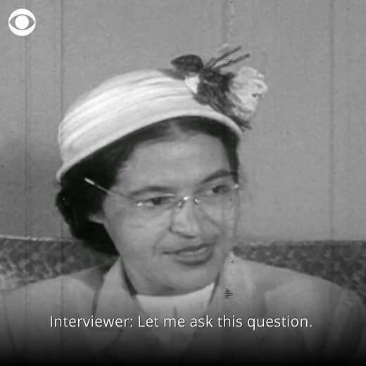 In an 1955 interview, Rosa Parks talks about the fight for equal rights. Parks' decision to not give up her bus seat to a white passenger on Dec. 1, 1955, led to the Montgomery Bus Boycott, an action that sparked the modern civil rights movement. #BlackHistoryMonth | CBS News