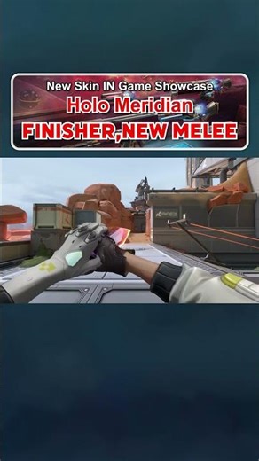 New Skin Bundle"Holo Meridian" Finisher & New Melee in game showcase #shorts