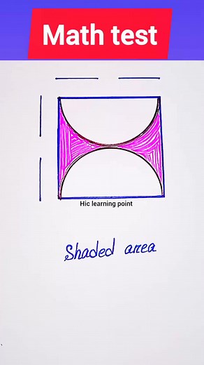 Calculate area of the shaded region. #education #mathematics #fblifestyle #information #geometry | Hic Learning Point