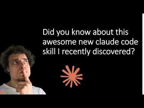 I discovered this awesome new claude skill for you