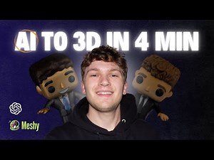 How to Turn Any Image into a 3D Model with AI... FAST! (ChatGPT + Meshy)