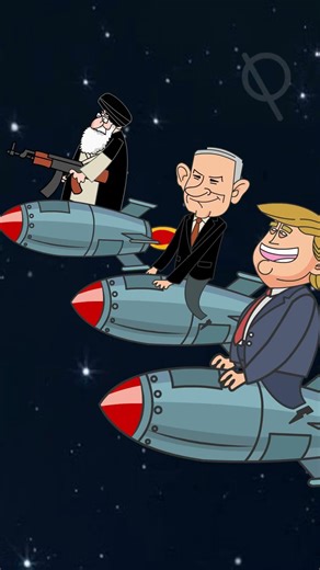 Global Power Game 🎮 |Trump & Netanyahu Cartoon #Shorts | Trump & Netanyahu Cartoon Chaos🌍| #khomeini