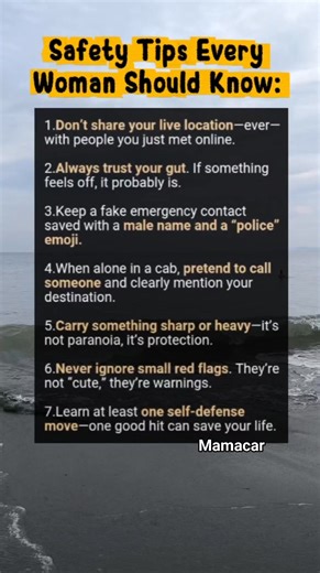 Safety Tips Every Woman Should Know:#WomenSafety #StayAlert #SelfDefense #fblifestyle #reelsvideoシ #reelsfbシ | Mama Car