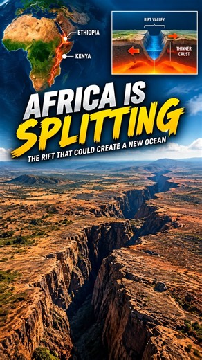 Africa Is Splitting Into Two Continents Right Now