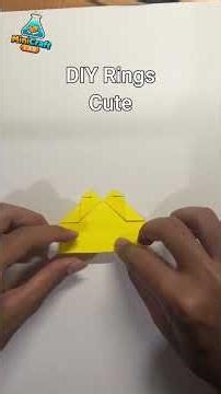 how to make origami rings cute #shorts #diy