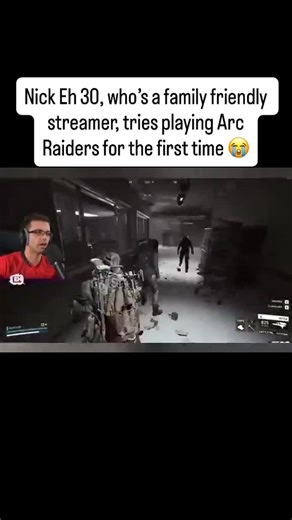 Stream Lights on Instagram: "Nick Eh 30, who’s a family friendly streamer, tries playing Arc Raiders for the first time 😭 #nickeh30 #arcraiders #gaming #viral #reels"