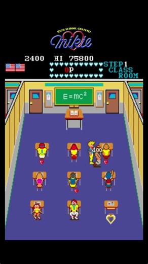 Mikie 01– Classic Arcade Gameplay#shorts