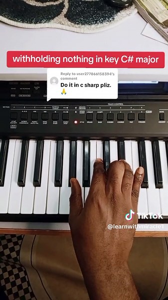C# Major Piano Tutorial: Holding Nothing in Key