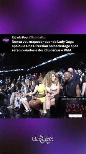 Rajada Pop | ⚡️MOTHER MONSTER! Em 2013, após a One Direction serem vaiados no VMA, Lady Gaga se solidarizou com os meninos. Ela foi até o backstage para... | Instagram