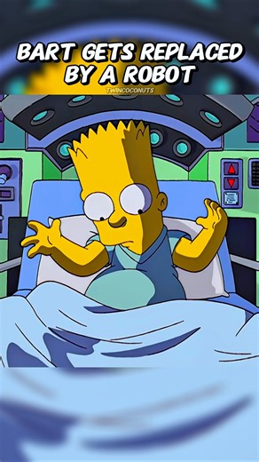 Bart Gets Replaced By a Robot 🤖 #simpsons #shorts
