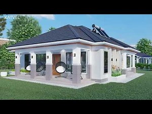 Simple 4 Bedroom House Design With Floor Plan | Exterior & Interior Animation