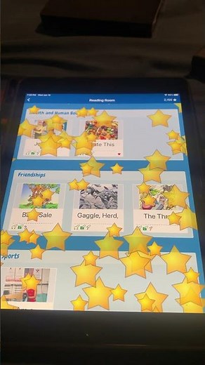 Earning stars in Raz Kids