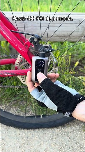 Mini inflador eléctrico portátil inflador cualquier rueda hasta 100 PSI en segundos