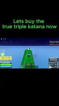 Obtaining the true triple katana in blox fruits🥶🤩 #roblox #bloxfurit #goviral