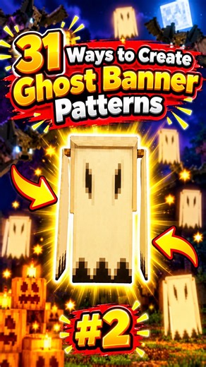 31 Ways to Create Ghost Banner Designs in Minecraft #2