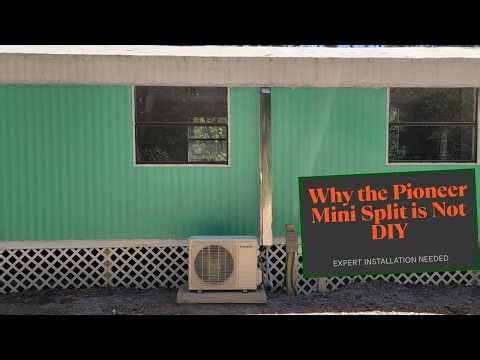 Mobile home rehab 86: Pioneer mini split heat pump installation