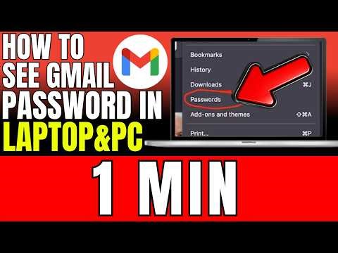 How To See Gmail Password In Laptop & Pc (2026)