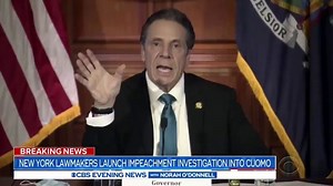 6.9K views · 119 reactions | NEW: N.Y. lawmakers have opened an impeachment investigation into Gov. Cuomo as a growing number of them call for his resignation amid allegations of sexual misconduct. Albany police say a new accusation of groping may rise to the level of a crime. Jericka Duncan reports https://cbsn.ws/3bFjV3k | CBS Evening News | Facebook