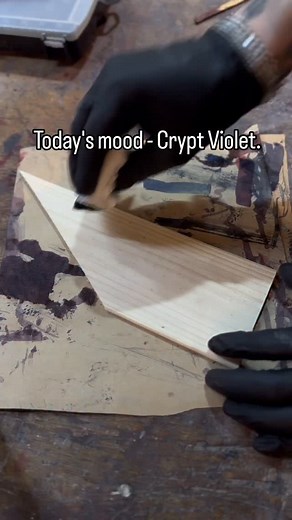 Another test, another look achieved. 😈 Getting this shade was way harder than it looks, but I think it was worth it. A guitar in this shade of violet would be pretty unique, don’t you guys think? Still not sure if I should do this one first or the abyssal blue one. . . . . . #guitarmaking #gothicarchitecture #guitarcraftsmanship #phantomguitar #darkart #handmadeguitars #modernmetal #badomens #darkart | Coven Guitars