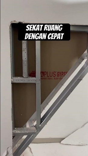 How to partition a room using gypsum #shorts #diy #craft #carpentry #construction
