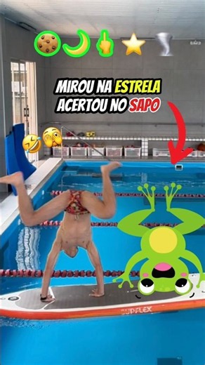 POOL EMOJI CHALLENGE, did it work? #shorts #challenge #emojis #swim