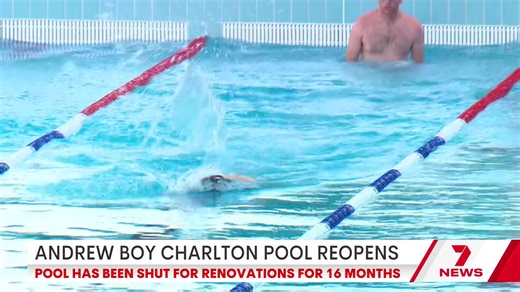 One of Sydney's summer favourites is back, the Andrew Boy Charlton pool at Woolloomooloo, reopened. 📱Download the 7NEWS app: 7news.link/7newsapp #7NEWS | 7NEWS Sydney